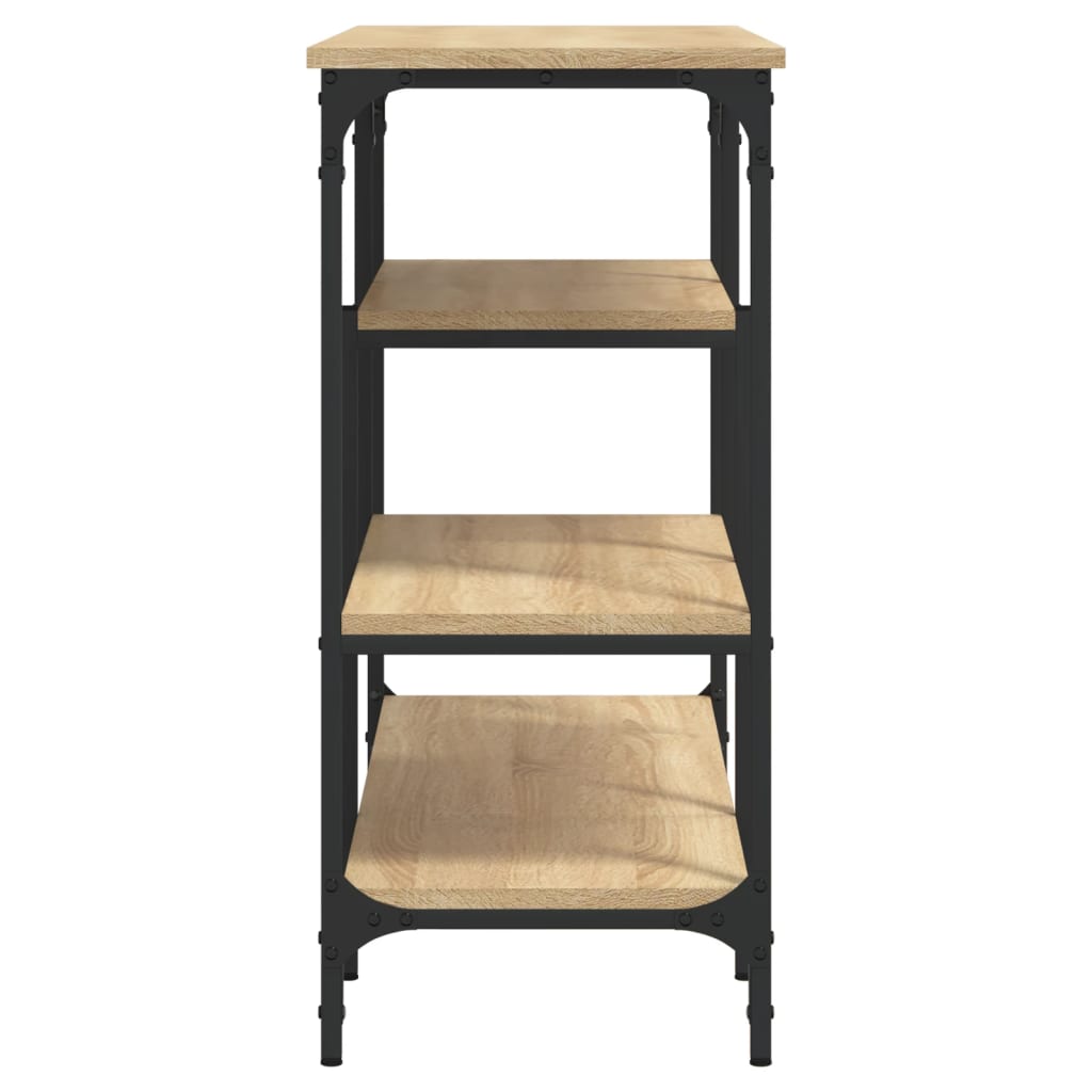 Konsolbord Med Hyllor Sonoma-Ek 100X35X75 Cm