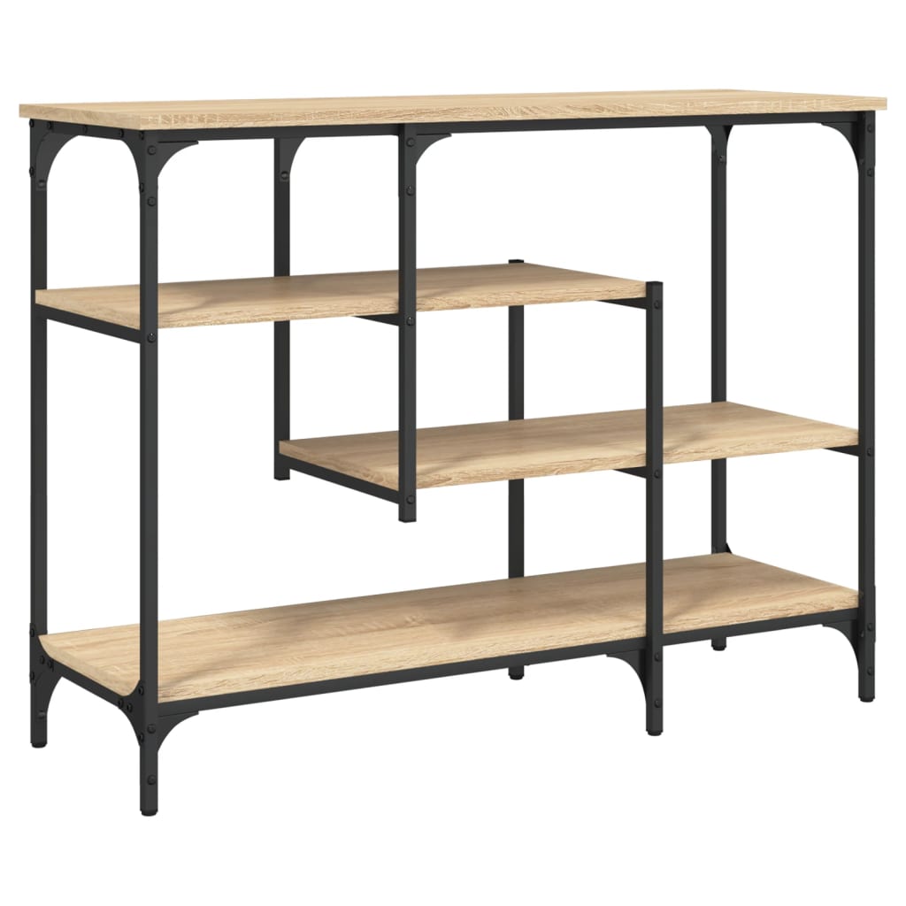 Konsolbord Med Hyllor Sonoma-Ek 100X35X75 Cm