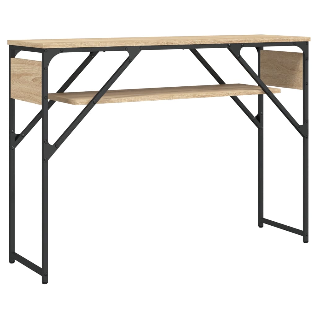 Avlastningsbord Med Hylla Sonoma-Ek 105X30X75Cm Konstruerat Trä