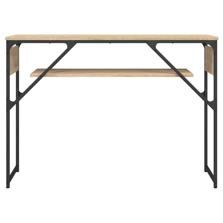 Avlastningsbord Med Hylla Sonoma-Ek 105X30X75Cm Konstruerat Trä