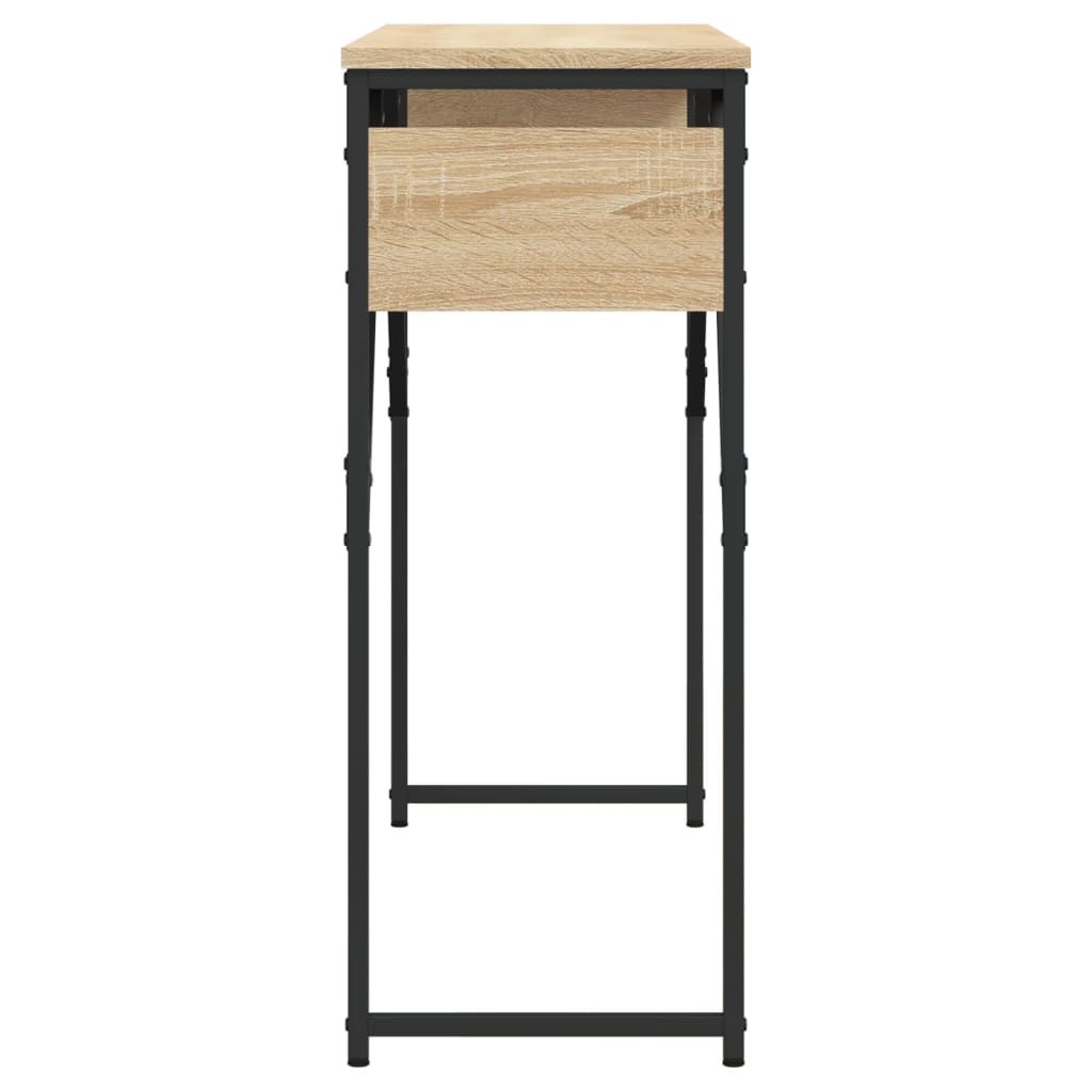 Avlastningsbord Med Hylla Sonoma-Ek 105X30X75Cm Konstruerat Trä