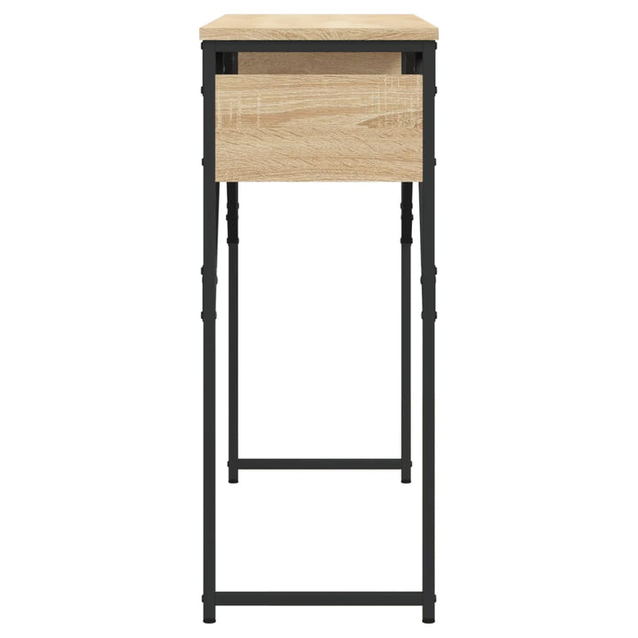 Avlastningsbord Med Hylla Sonoma-Ek 105X30X75Cm Konstruerat Trä