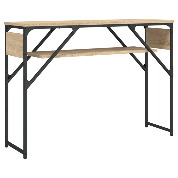 Avlastningsbord Med Hylla Sonoma-Ek 105X30X75Cm Konstruerat Trä