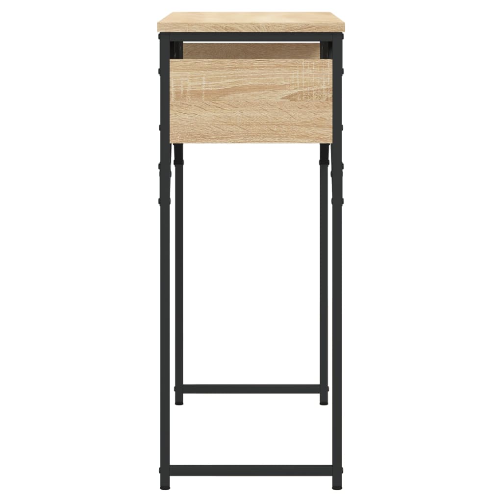 Avlastningsbord Med Hylla Sonoma-Ek 75X30X75Cm Konstruerat Trä