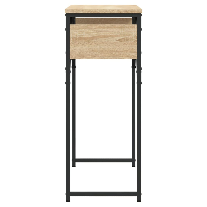 Avlastningsbord Med Hylla Sonoma-Ek 75X30X75Cm Konstruerat Trä