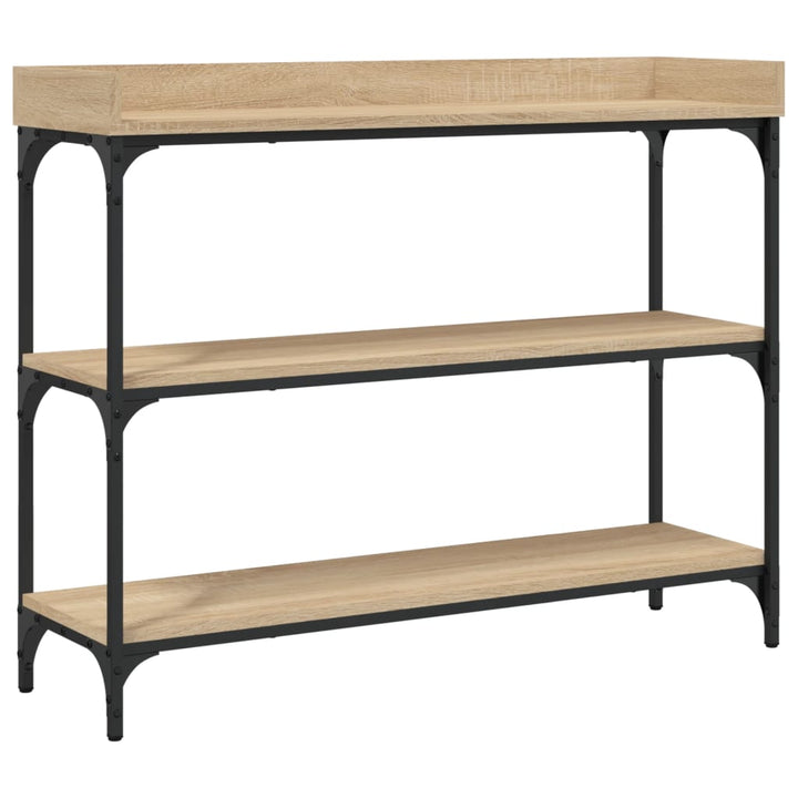 Konsolbord Med Hyllor Sonoma-Ek 100X30X80 Cm
