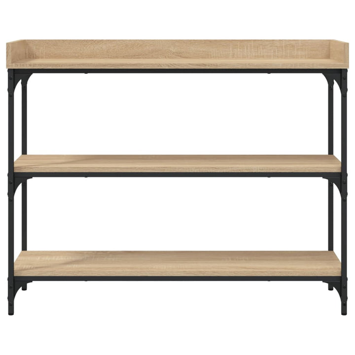 Konsolbord Med Hyllor Sonoma-Ek 100X30X80 Cm