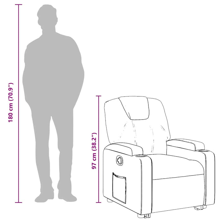 Reclinerfåtölj Konstläder