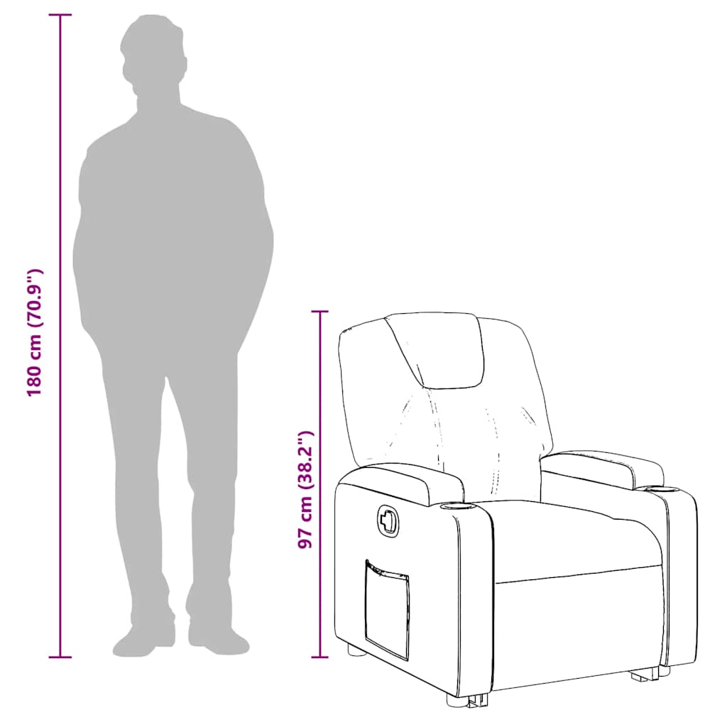 Reclinerfåtölj Konstläder