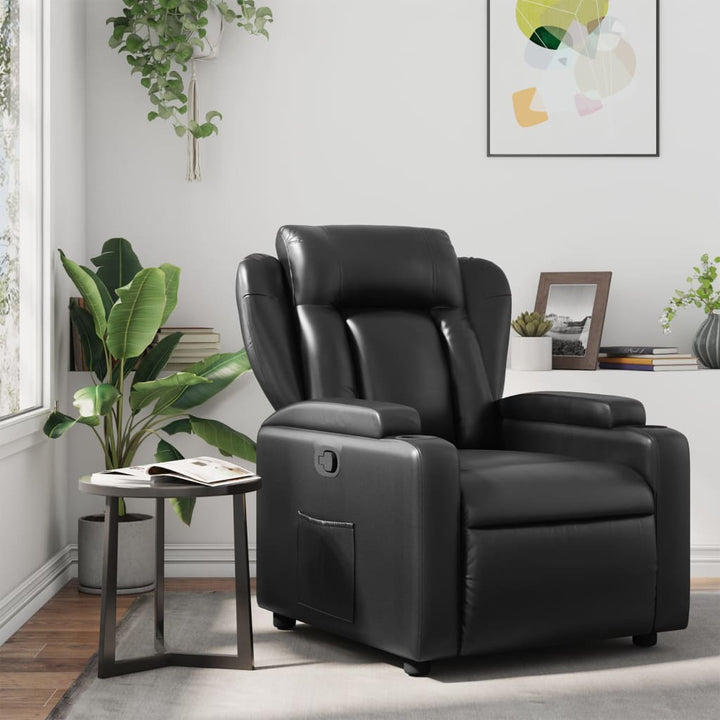 Reclinerfåtölj Gräddvit Konstläder