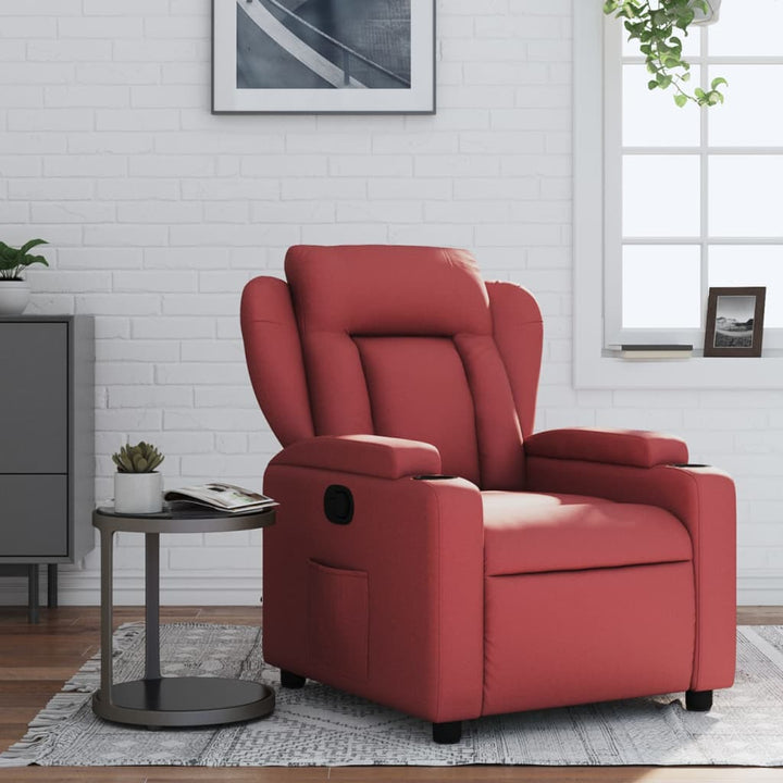 Reclinerfåtölj Gräddvit Konstläder