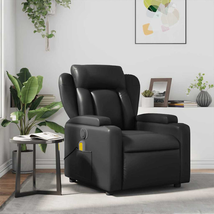 Reclinerfåtölj Gräddvit Konstläder