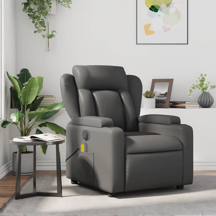 Reclinerfåtölj Gräddvit Konstläder