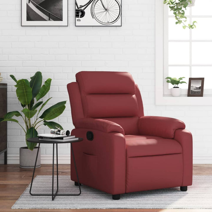 Elektronisk Reclinerfåtölj Konstläder