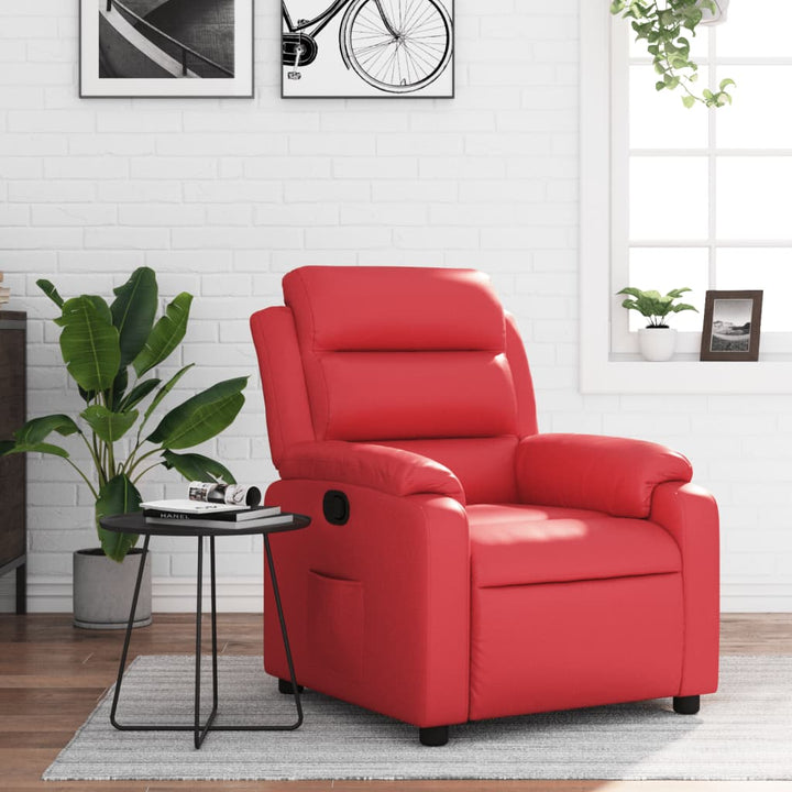 Elektronisk Reclinerfåtölj Konstläder