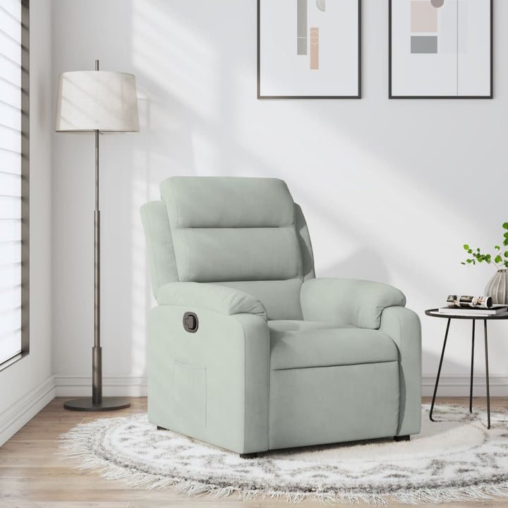 Elektrisk Reclinerfåtölj Sammet