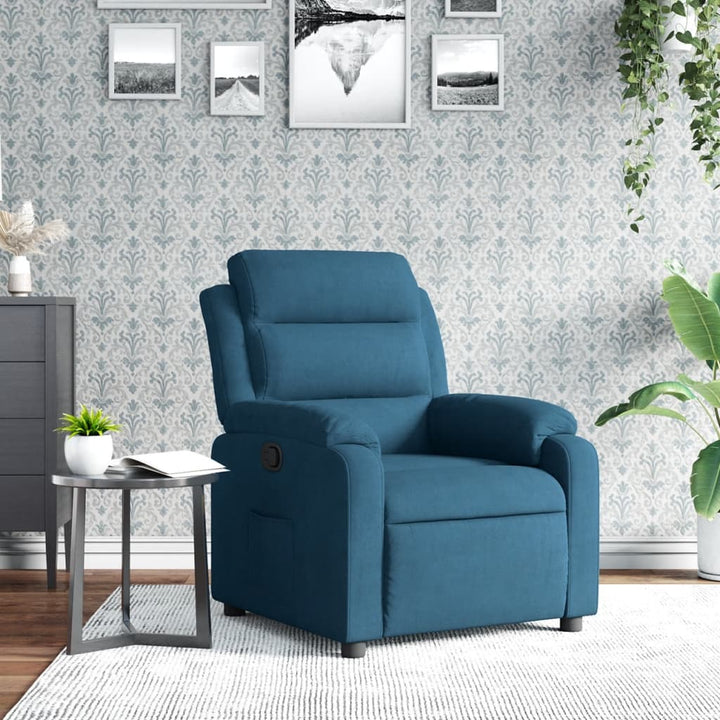 Elektrisk Reclinerfåtölj Sammet