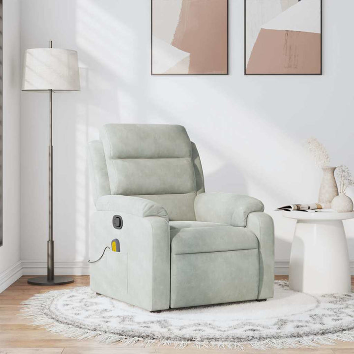 Elektrisk Reclinerfåtölj Sammet