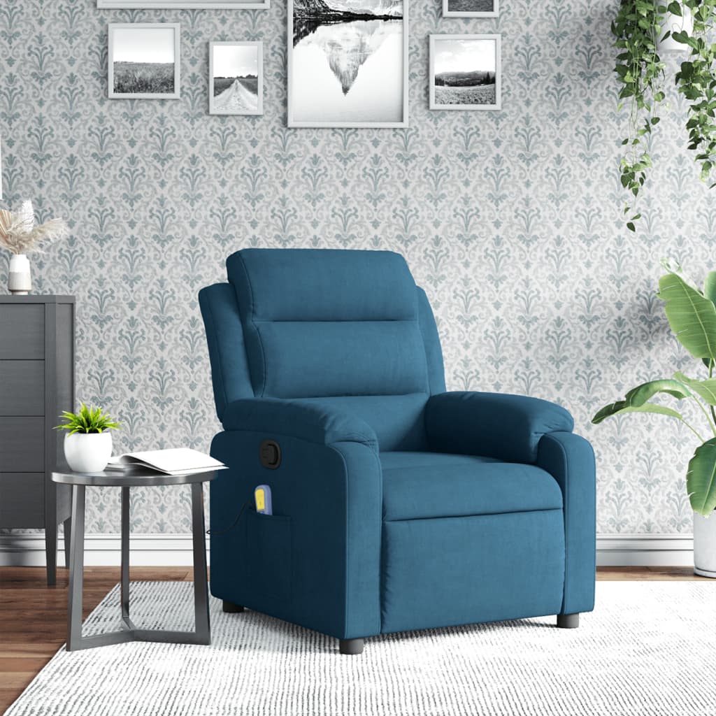 Elektrisk Reclinerfåtölj Sammet