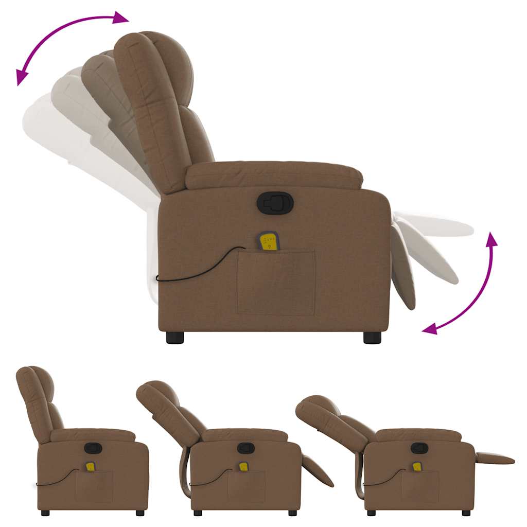 Massagefåtölj Tyg