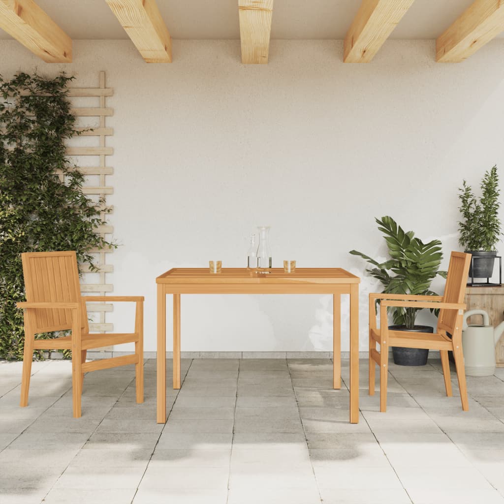 Matgrupp För Trädgården 5 Delar Massiv Teak
