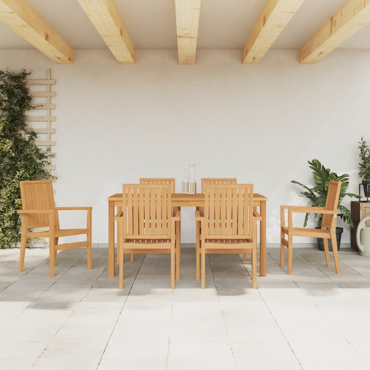 Matgrupp För Trädgården 5 Delar Massiv Teak