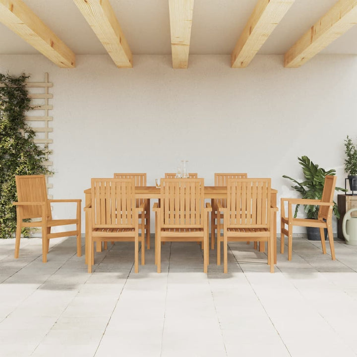 Matgrupp För Trädgården 5 Delar Massiv Teak