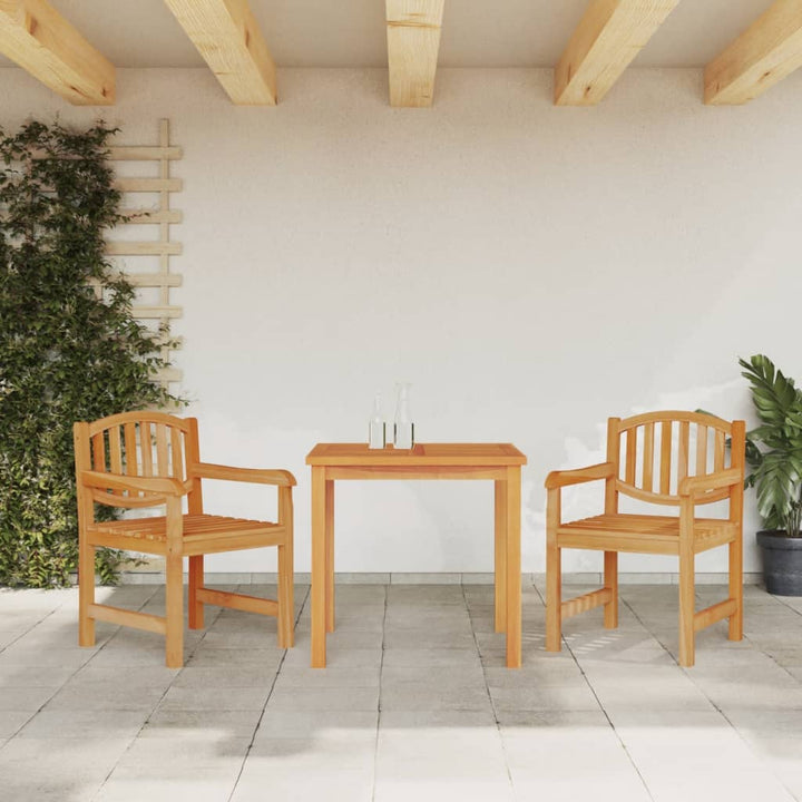 Matgrupp För Trädgården 7 Delar Massiv Teak