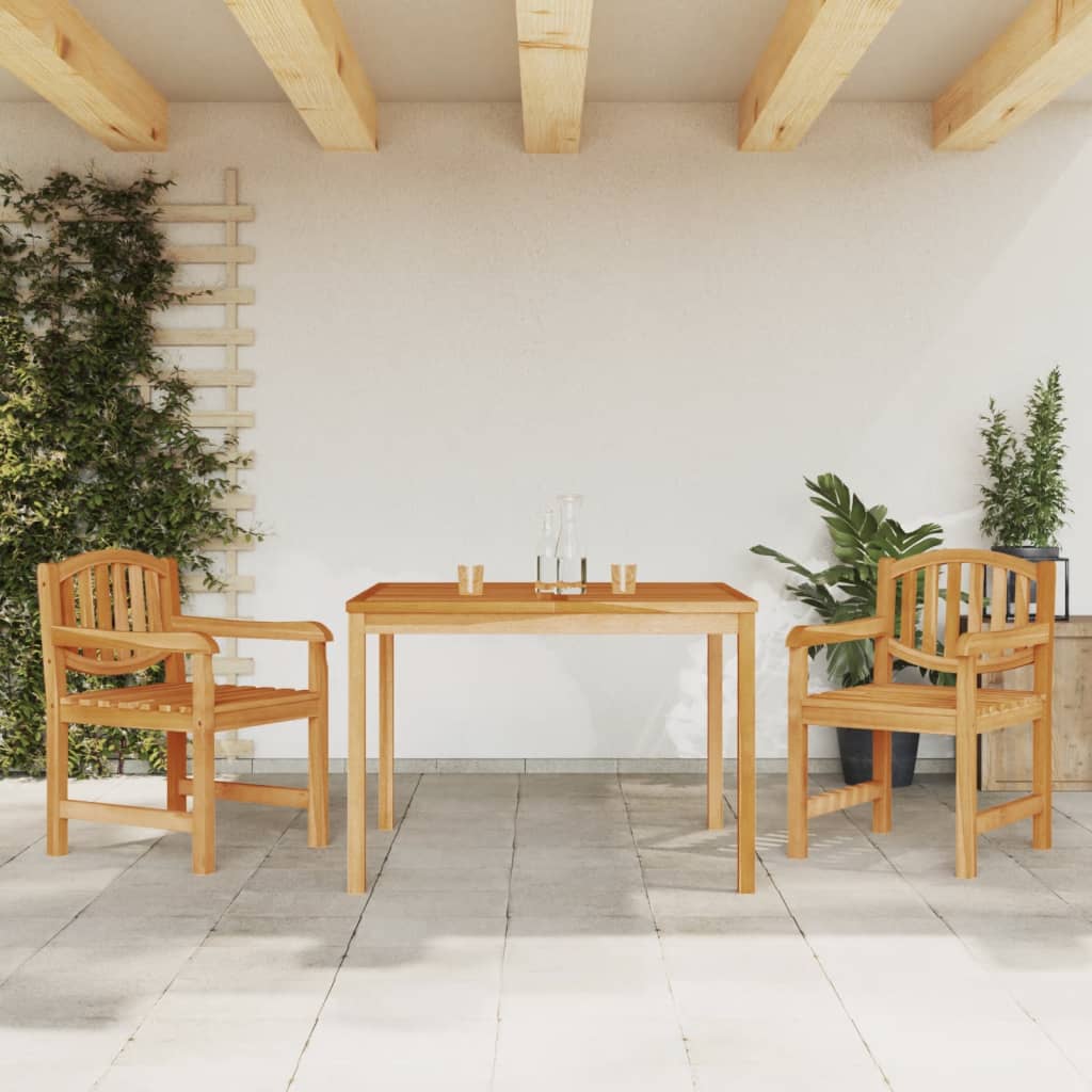Matgrupp För Trädgården 7 Delar Massiv Teak