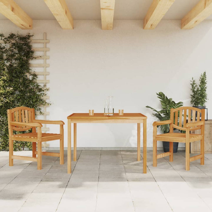 Matgrupp För Trädgården 7 Delar Massiv Teak