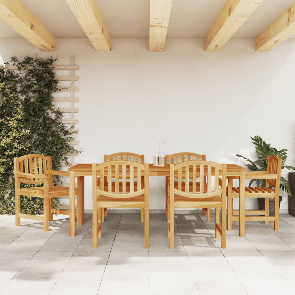 Matgrupp För Trädgården 3 Delar Massiv Teak