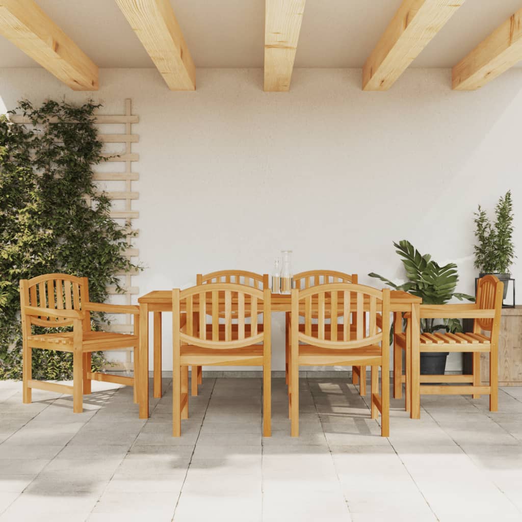 Matgrupp För Trädgården 3 Delar Massiv Teak