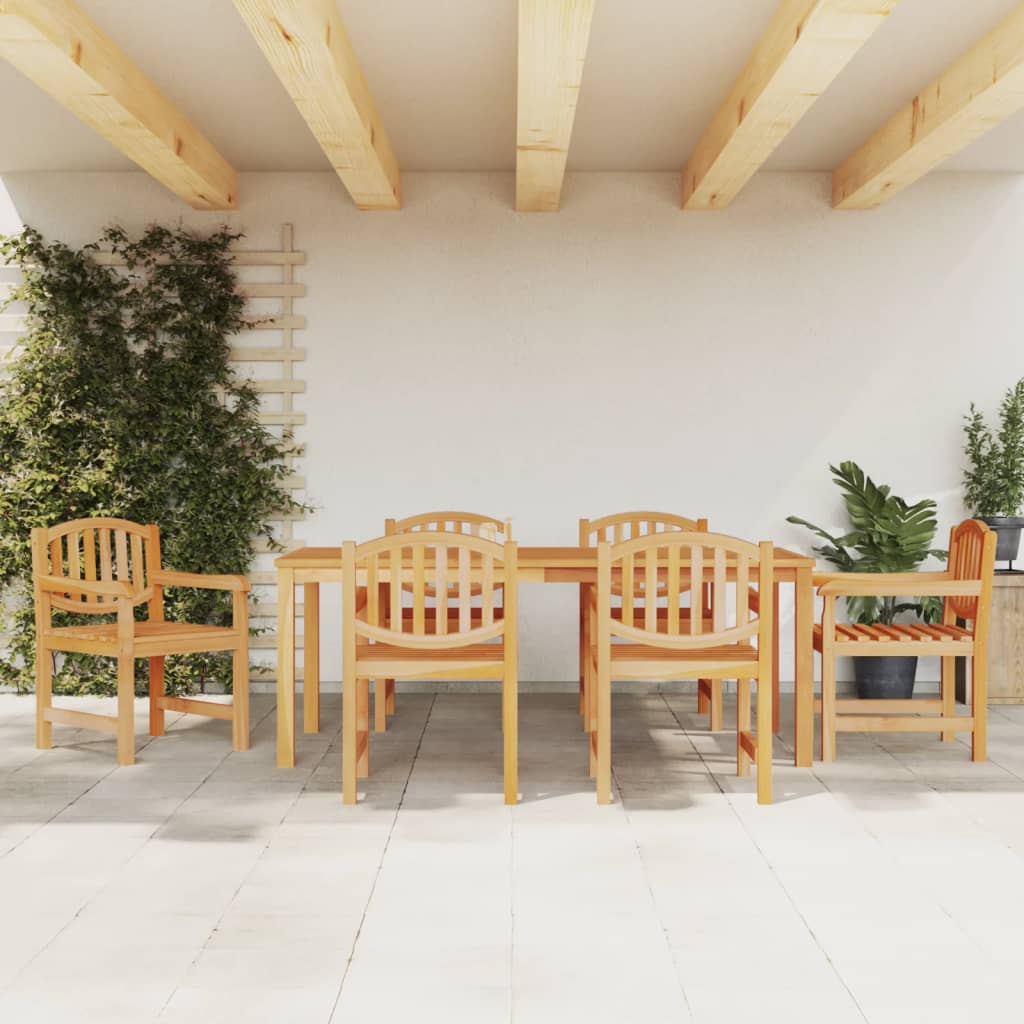Matgrupp För Trädgården 3 Delar Massiv Teak