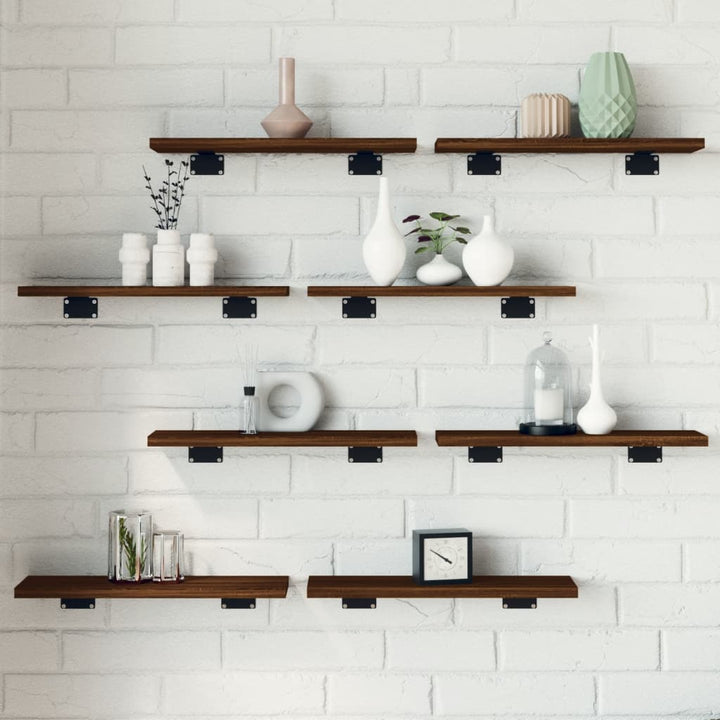 Vägghyllor 4 St 40X20X1,5 Cm Konstruerat Trä