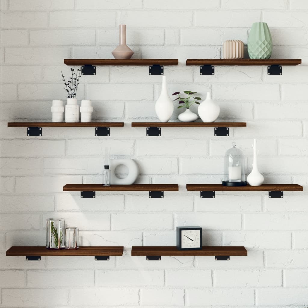 Vägghyllor 4 St 40X20X1,5 Cm Konstruerat Trä