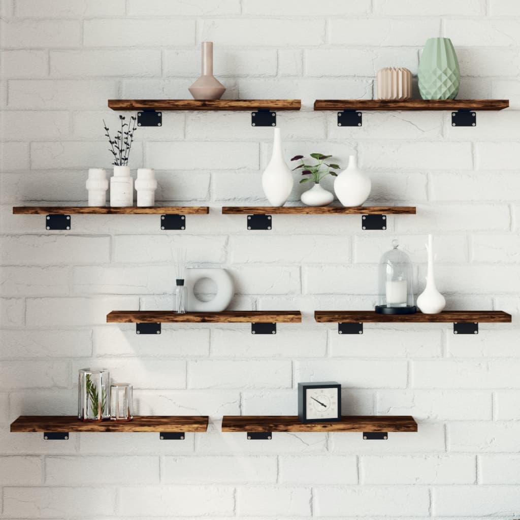Vägghyllor 4 St 40X20X1,5 Cm Konstruerat Trä