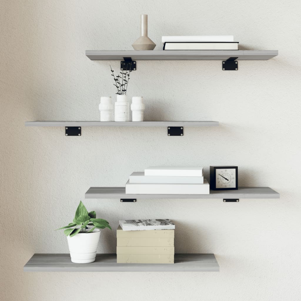 Hyllplan 8 St 80X10X1,5 Cm Konstruerat Trä