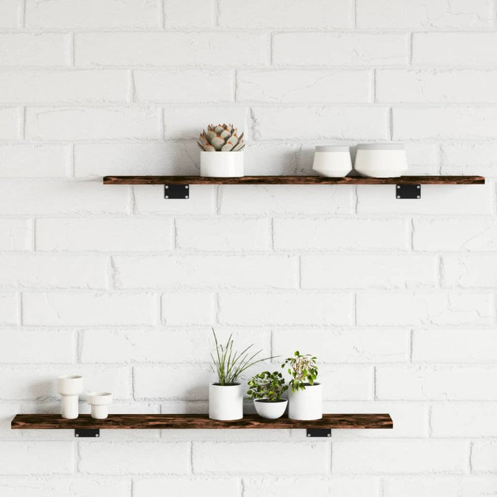 Vägghyllor 4 St 40X20X1,5 Cm Konstruerat Trä