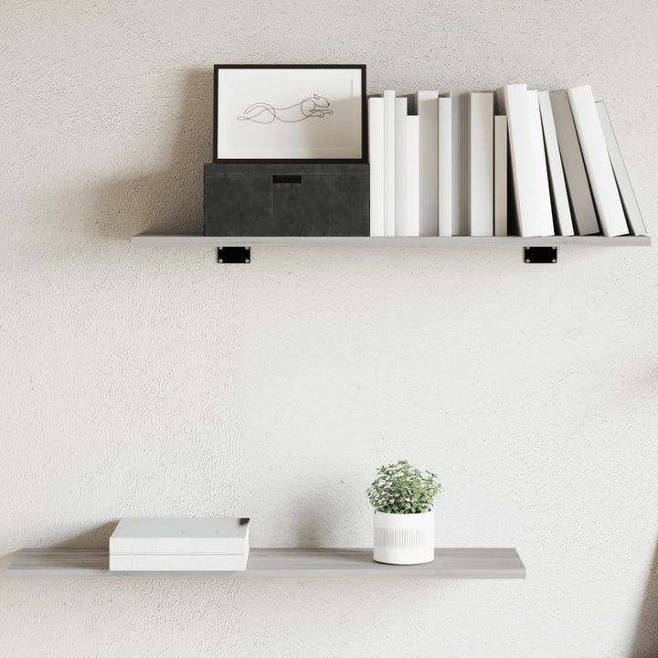 Vägghyllor 4 St 40X20X1,5 Cm Konstruerat Trä
