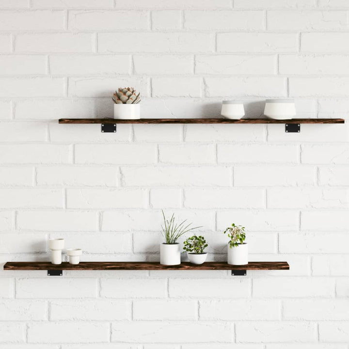 Vägghyllor 4 St 40X20X1,5 Cm Konstruerat Trä