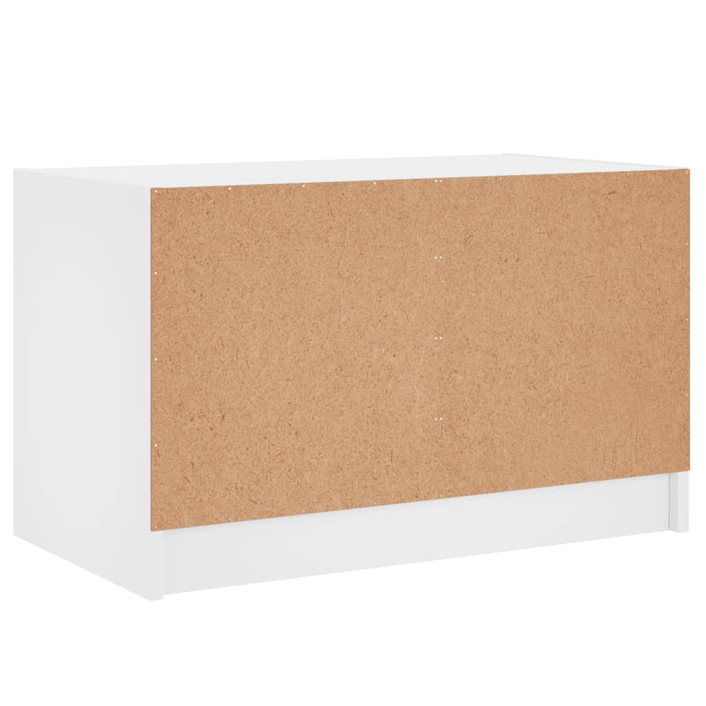 Tv-Bänk Med Glasdörrar 68X37X42 Cm