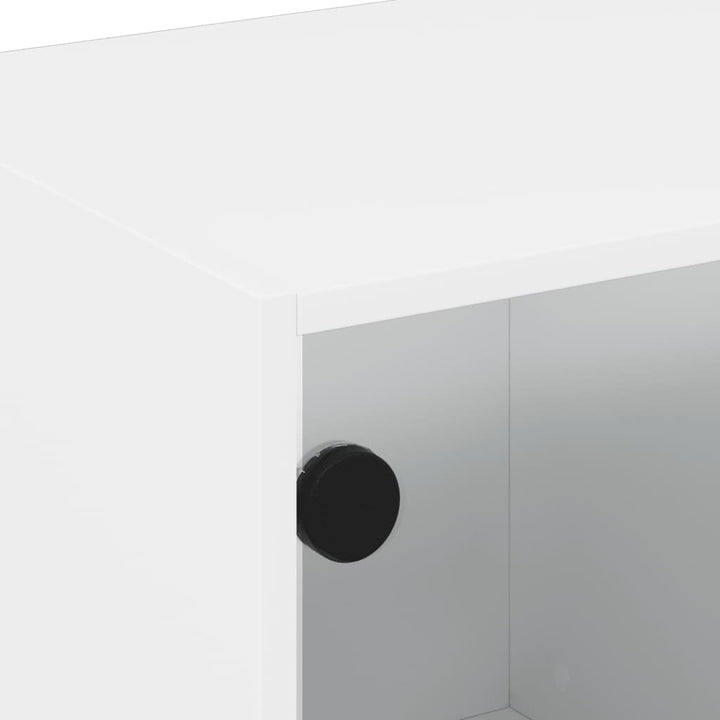 Tv-Bänk Med Glasdörrar 68X37X42 Cm