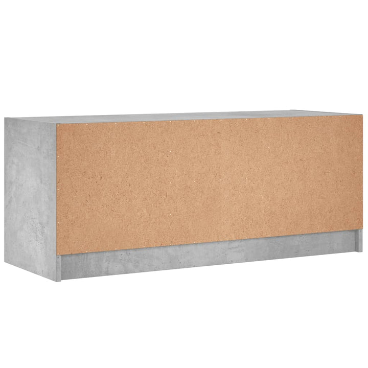 Tv-Bänk Med Glasdörrar 102X37X42 Cm