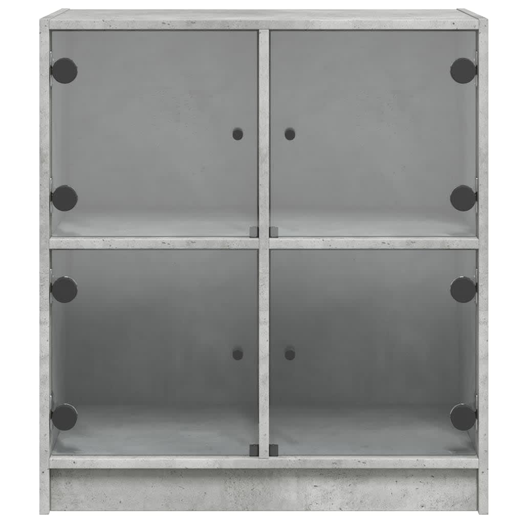 Sidoskåp Med Glasdörrar 68X37X75,5 Cm