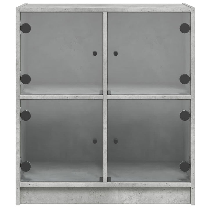 Sidoskåp Med Glasdörrar 68X37X75,5 Cm