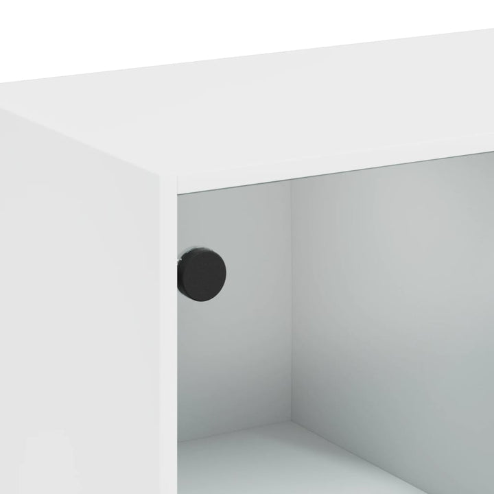 Sidoskåp Med Glasdörrar 68X37X75,5 Cm