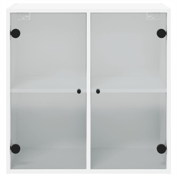 Sidoskåp Med Glasdörrar 68X37X68,5 Cm