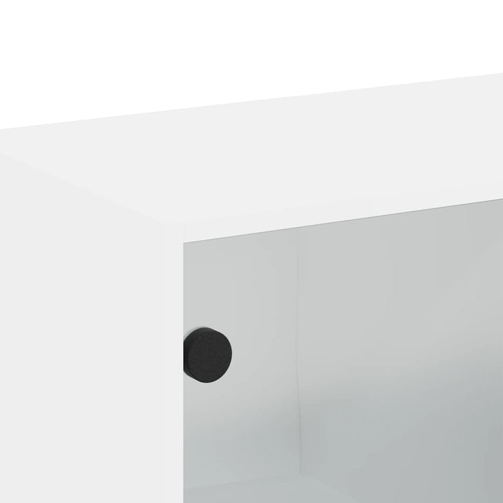 Sidoskåp Med Glasdörrar 68X37X68,5 Cm