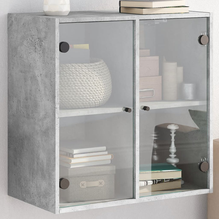 Sidoskåp Med Glasdörrar 68X37X68,5 Cm