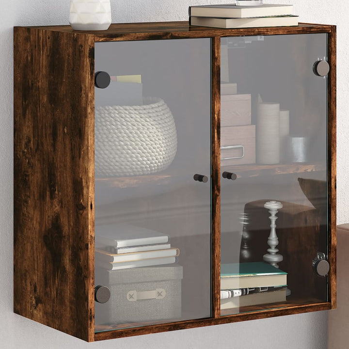 Sidoskåp Med Glasdörrar 68X37X68,5 Cm